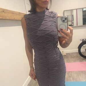 Gorgeous lavender bandage dress